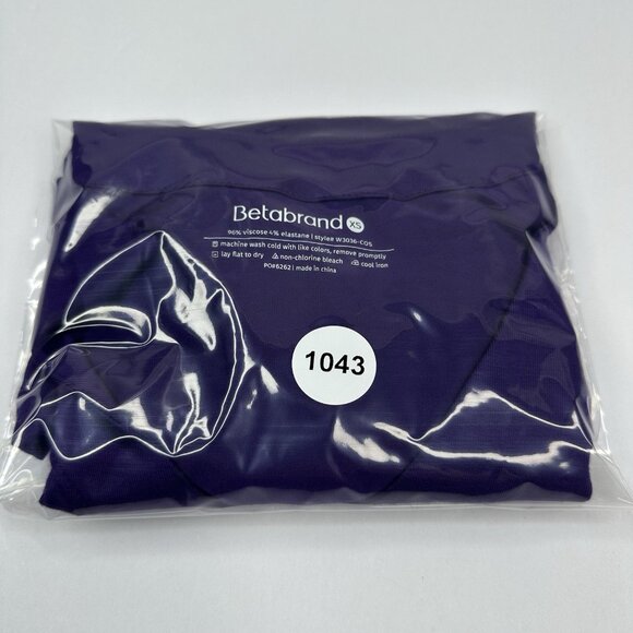 Betabrand Women’s NWOT Purple V-Neck Short Sleeve Hi-Low T-Shirt Extra Small/C36 - Picture 11 of 11